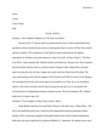 Literary Analysis paper