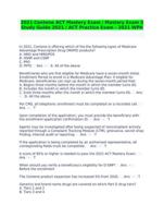 2021 Centene ACT Mastery Exam/Mastery Exam 3Study Guide 2021 / ACT Practice Exam - 2021 WPH