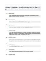 Final EXAM QUESTIONS AND ANSWERS RATED A+