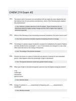 CHEM 219 Exam #2