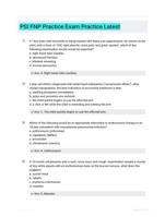 PSI FNP Practice Exam Practice Latest