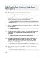 CISA Practice Exam Questions Study Guide latest updated