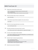 BMW Final Exam #2