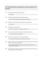 101 lab final Exam Questions with Answers All Correct