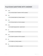 Final EXAM QUESTIONS WITH ANSWER