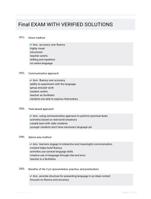 Final EXAM WITH VERIFIED SOLUTIONS