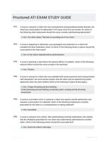 Proctored ATI EXAM STUDY GUIDE