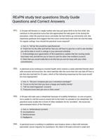 RExPN study test questions Study Guide Questions and Correct Answers