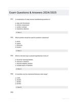 Exam Questions & Answers 2024/2025