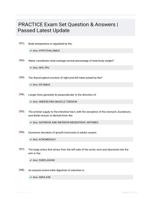 PRACTICE Exam Set Question & Answers | Passed Latest  Update