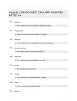 module 2 EXAM QUESTIONS AND ANSWERS RATED A+