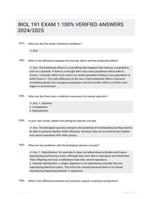 BIOL 191 EXAM 1 100% VERIFIED ANSWERS  2024/2025