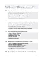 Final Exam with 100% Correct Answers 2024