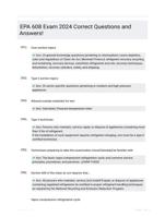 EPA 608 Exam 2024 Correct Questions and Answers!