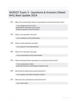 NUR257 Exam 3 - Questions & Answers (Rated 96%) Best Update 2024