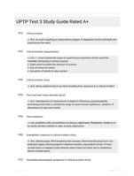 UPTP Test 3 Study Guide Rated A+