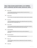 WGU C963 EXAM QUESTIONS (124 TERMS) WITH VERIFIED DEFINITIONS UPDATED 2024