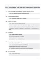 BHV testvragen met samenvattende antwoorden