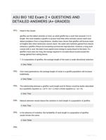ASU BIO 182 Exam 2 +  QUESTIONS AND DETAILED ANSWERS |A+ GRADED|