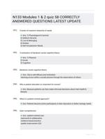 N133 Modules 1 & 2 quiz 58 CORRECTLY ANSWERED QUESTIONS LATEST UPDATE