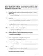 Bisc 162 Exam 3 Bank Complete Questions and Answers 100% Verified