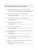 162 Final Exam with correct Answers