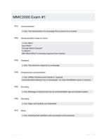 MMC2000 Exam #1