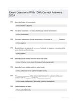 Exam Questions With 100% Correct Answers 2024