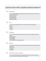 practice Exam with Complete Solutions Rated A+