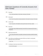 CER Exam Questions Al Correctly Answers And 100% Verified