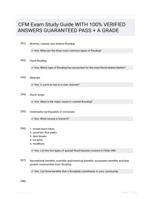 CFM Exam Study Guide Law and Business  exam 2024 with 100% correct answers