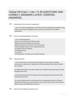 Global HR Exam 1 chp 1-5 49 QUESTIONS AND CORRECT ANSWERS LATEST (VERIFIED ANSWERS)