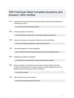 350 Final Exam 1 Questions and Answers 2024
