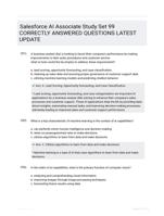 Salesforce AI Associate Study Set 99 CORRECTLY ANSWERED QUESTIONS LATEST UPDATE