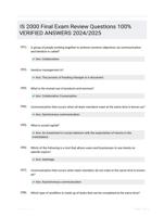 IS 2000 Final Exam Review Questions  100% VERIFIED ANSWERS  2024/2025