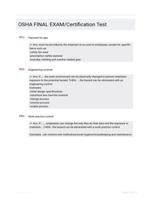 OSHA FINAL EXAM/Certification Test