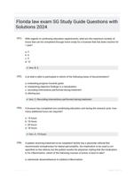 Florida law exam SG Study Guide Questions with Solutions 2024