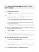 AZ Certified Caregiver Exam Practice (Latest 2024 / 2025 )