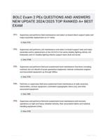 BOLC Exam 2 PEs QUESTIONS AND ANSWERS NEW UPDATE 2024/2025 TOP RANKED A+ BEST EXAM
