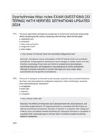Dysrhythmias Misc nclex EXAM QUESTIONS (33 TERMS) WITH VERIFIED DEFINITIONS UPDATED 2024