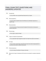 FINAL EXAM TEST (QUESTIONS AND  ANSWERS) UPDATED