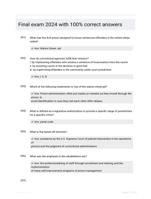Final exam 2024  with 100% correct answers