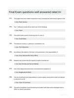 Final Exam questions well answered rated A+
