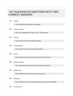 101 Final EXAM 65 QUESTIONS  WITH 100% CORRECT  ANSWERS
