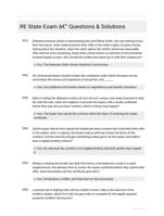 RE State Exam - Questions & Solutions