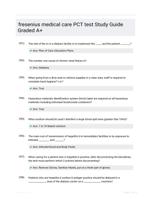 fresenius medical care PCT test Study Guide Graded A+