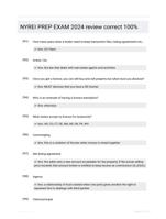 NYREI PREP EXAM 2024 review correct 100%
