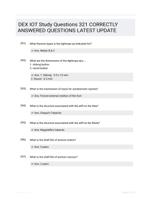 DEX IOT Study Questions 321 CORRECTLY ANSWERED QUESTIONS LATEST UPDATE