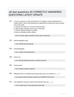 ati test questions 43 CORRECTLY ANSWERED QUESTIONS LATEST UPDATE