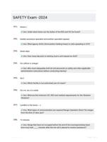 SAFETY Exam -2024